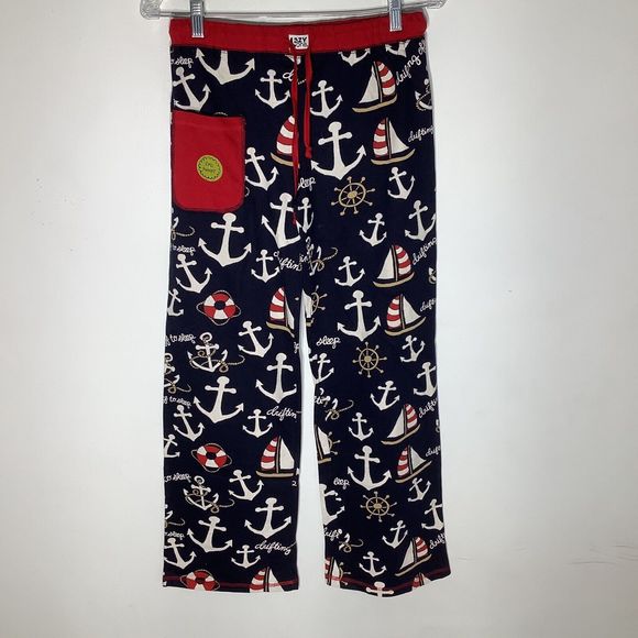 Lazy‎ One Mens Yoga PJ Pants Anchors Size XS NWT - Picture 2 of 7